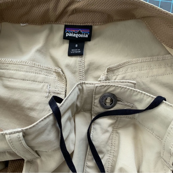 Patagonia Quandary Roll Up Hiking Pants size 8 Adjustable Waist Lightweight - Picture 10 of 15